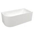 Шер-В Ванна акриловая 1500x800x600 отдельностоящая, угловая/правая, слив-перелив в комплекте,белая  AZ-1859-B-1.5 AZ-1859-B-1.5
