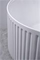 Ванна акриловая Azario GAMMA 1500x1500x580 отдельностоящая, круглая, рифленая, в комплекте с сифоном и металлической рамой, цвет белый (AZ-6707) AZ-6707