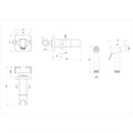 Смеситель DECOROOM DR25 с гигиеническим душем, встраиваемый (DR25063) DR25063