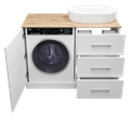 Респект -120 Тумба с 3 ящ. под стиральную машину правая Э-Рес01120-13ЯП