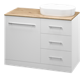 Респект -120 Тумба с 3 ящ. под стиральную машину правая Э-Рес01120-13ЯП