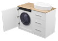 Респект -120 Тумба с 3 ящ. под стиральную машину правая Э-Рес01120-13ЯП