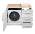 Респект -110 Тумба с 3 ящ. под стиральную машину правая Э-Рес01110-13ЯП