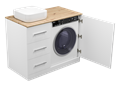 Респект -110 Тумба с 3 ящ. под стиральную машину левая Э-Рес01110-13ЯЛ