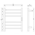 Полотенцесушитель электрический ABBER Standard AH4606 хром AH4606