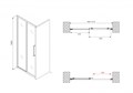 Душевая дверь ABBER Schwarzer Diamant AG30100BH AG30100BH