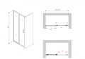Душевая дверь ABBER Schwarzer Diamant AG30120B5 AG30120B5