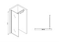Душевая перегородка ABBER Immer Offen AG61090 AG61090