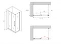 Душевой уголок ABBER Schwarzer Diamant AG30100BH-S80B AG30100BH-S80B