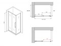Душевой уголок ABBER Schwarzer Diamant AG30120BH-S60B AG30120BH-S60B