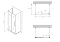 Душевой уголок ABBER Schwarzer Diamant AG30120BMH-S70BM-S70BM AG30120BMH-S70BM-S70BM