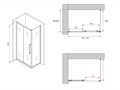 Душевой уголок ABBER Schwarzer Diamant AG30130MH-S60M AG30130MH-S60M
