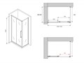 Душевой уголок ABBER Schwarzer Diamant AG30140MH-S50M AG30140MH-S50M