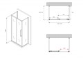 Душевой уголок ABBER Schwarzer Diamant AG30150BH-S70B-S70B AG30150BH-S70B-S70B