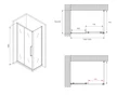 Душевой уголок ABBER Schwarzer Diamant AG30150BH-S80B AG30150BH-S80B