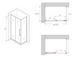 Душевой уголок ABBER Schwarzer Diamant AG30150BH-S90B AG30150BH-S90B