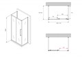 Душевой уголок ABBER Schwarzer Diamant AG30170BH-S80B-S80B AG30170BH-S80B-S80B