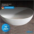 Ванна из искусственного камня ABBER Stein AS9615-1.6 белая матовая AS9615-1.6