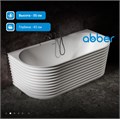 Ванна из искусственного камня ABBER Stein AS9652 белая матовая AS9652