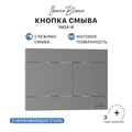 Кнопка смыва IBERICA BLANCA INOX-R нержавеющая сталь, вороненая сталь (IB.B015.02) IB.B015.02