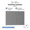 Кнопка смыва IBERICA BLANCA INOX-S нержавеющая сталь, вороненая сталь (IB.B016.02) IB.B016.02