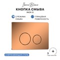Кнопка смыва IBERICA BLANCA INOX-О нержавеющая сталь, розовое золото глянцевое (IB.B081.007.001) IB.B081.007.001