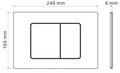 Кнопка смыва IBERICA BLANCA INOX-C нержавеющая сталь, черный матовый (IB.B011.002.003) IB.B011.002.003