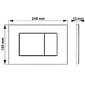 Кнопка смыва IBERICA BLANCA ESTI-S ABS-пластик, хром матовый (IB.B085.004.000) IB.B085.004.000