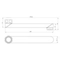 Излив плоский для универсального смесителя, 20 см Lemark (LM9470C) LM9470C