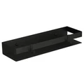 Полка для душа прямая Lemark SHELF LINE 400 мм из нерж. стали с крючками, черный (9772053) 9772053