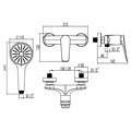 Смеситель для ванны и душа Lemark Bronx (LM3703GM) LM3703GM