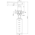 Дозатор для жидких моющих средств Lemark Expert врезной, цвет: хром (LM8203SC) LM8203SC