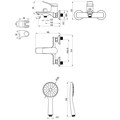 Смеситель Lemark Ortus для ванны (LM11314C) LM11314C