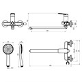 Смеситель Lemark Verba универсальный (LM11451C) LM11451C