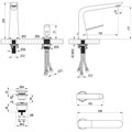 Смеситель Lemark Melange для раковины, встраиваемый (LM4936CW) LM4936CW