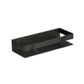 Полка для душа прямая Lemark SHELF LINE 300 мм из нерж. стали с крючками, черный (9772050) 9772050