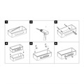 Полка для душа прямая Lemark SHELF LINE из нерж. стали с крючками, графит/вставка-пластик графит (9776045) 9776045