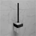 Ёршик для унитаза Lemark SMOOTH LINE с держателем, чёрный матовый (9762020) 9762020