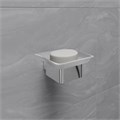 Мыльница Lemark SMOOTH LINE с держателем, хром (9741016) 9741016