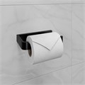 Держатель для туалетной бумаги  Lemark SMOOTH LINE открытый, чёрный матовый (9722008) 9722008