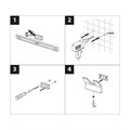 Крючок двойной Lemark SMOOTH LINE для полотенец и халатов, чёрный матовый (9712005) 9712005