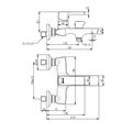 Смеситель для ванны Lemark Ursus (LM7214BL) LM7214BL