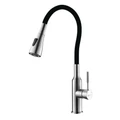 Смеситель для кухни Lemark с гибким  изливом (LM5082S-Black) LM5082S-Black