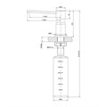 Дозатор Lemark для жидких моющих средств, врезной Expert (LM8203GMN) LM8203GMN