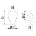 Подключение для душевого шланга Lemark (LM4883B) LM4883B