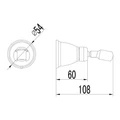Крепление настенное Lemark поворотоное для лейки (LM8008G) LM8008G