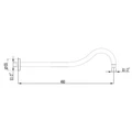 Держатель для верхнего душа Lemark (LM4887B) LM4887B