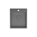 Кухонная мойка Lemark JANGA 440 прямоугольная из нержавеющей стали цвет: графит (9936103) 9936103