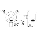 Подключение для душевого шланга Lemark (LM4383C) LM4383C