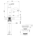 Смеситель для раковины Lemark Prime (LM6106BRG) LM6106BRG